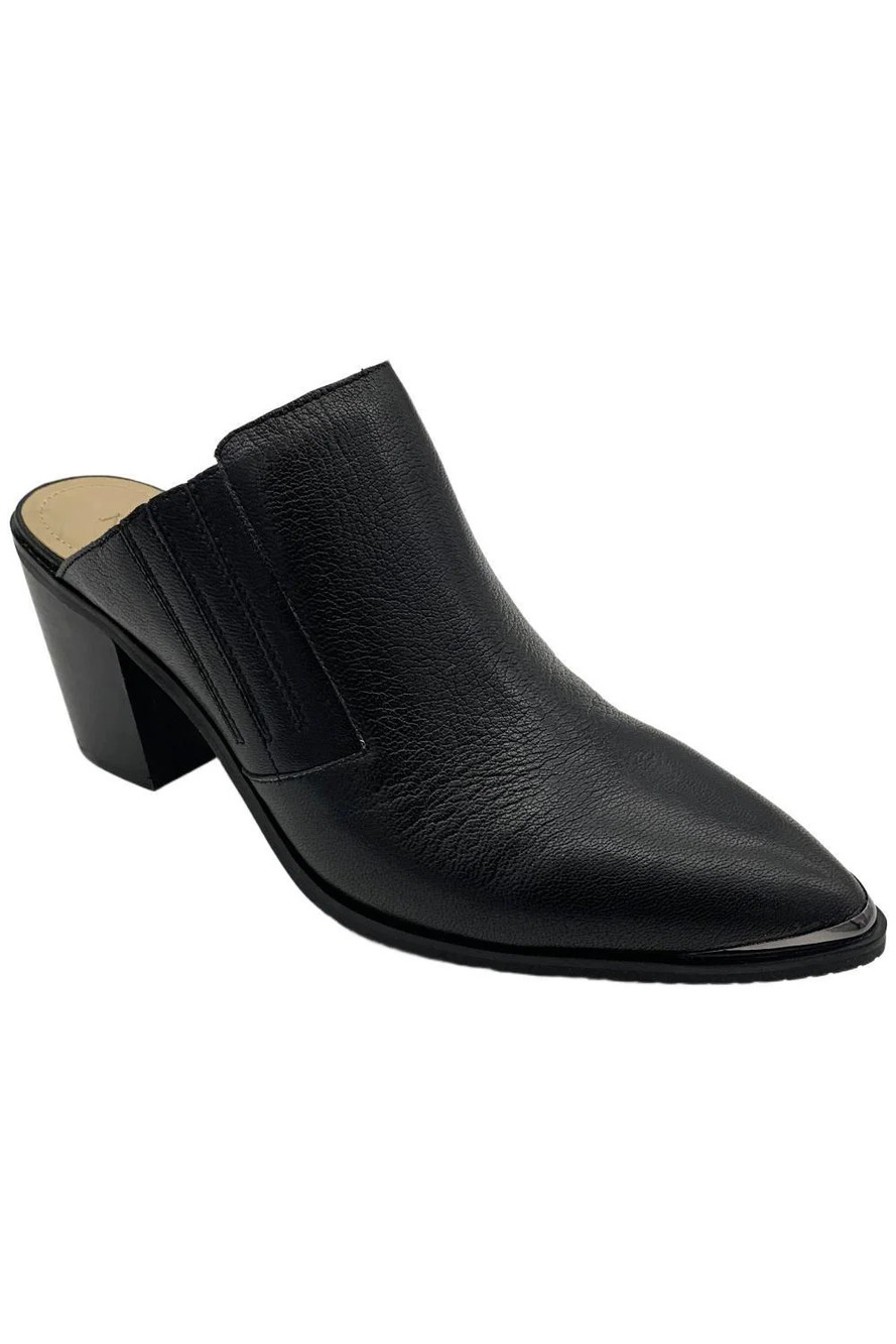 NYDJ Women's Wilma Mule Leather Black - Medium